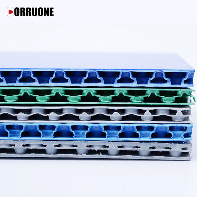 folhas brancas de Correx da placa plástica ondulada 10mm branca de 9mm 4mm