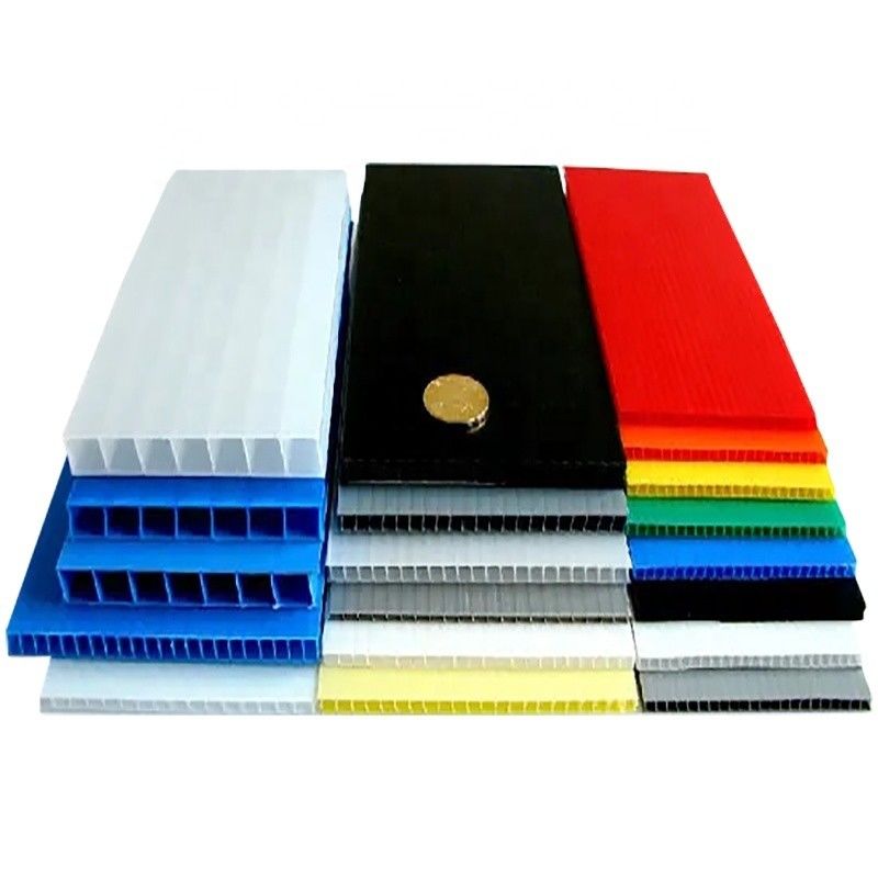 2mm 3mm 4mm 5mm 6mm 7mm PP corrugou os painéis do polipropileno da folha
