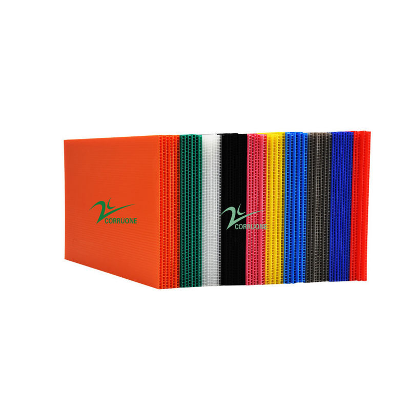 Folha corrugada de PP Estrutura de 3 camadas Espessura 0.2-2mm Disponível Paypal Aceito