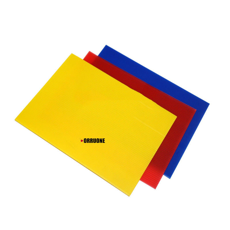 Folha corrugada de PP Estrutura de 3 camadas Espessura 0.2-2mm Disponível Paypal Aceito