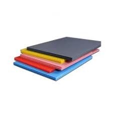 Vermelho azul reciclado corrugou folhas plásticas 10mm PP de cartão ondulado