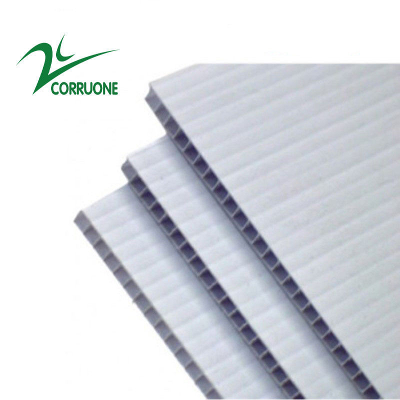 folhas 12mm brancas da proteção do assoalho de Correx das folhas de 10mm Corflute