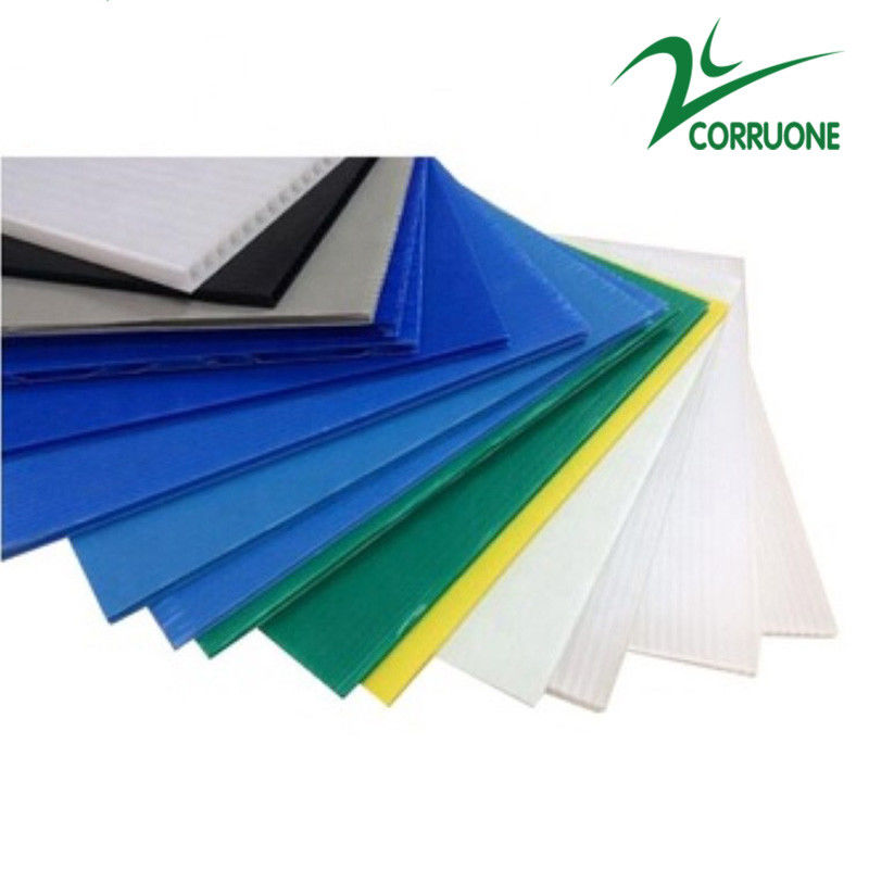 folhas 12mm brancas da proteção do assoalho de Correx das folhas de 10mm Corflute