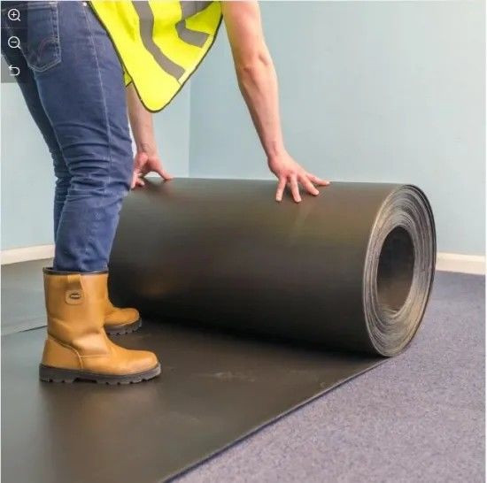 Rolo preto da proteção do assoalho da folha 6mm 8mm Correx de Corflute