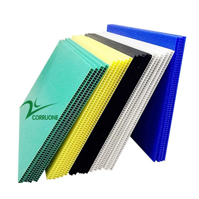 4x8 5mm Corflute cobre o preto oco do verde da folha da proteção de Corflute