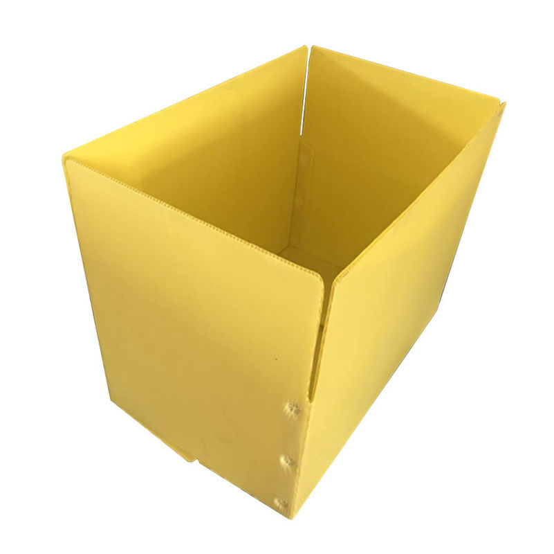 O aspargo amarelo Correx PP corrugou caixas de armazenamento da caixa 3.5mm Corflute