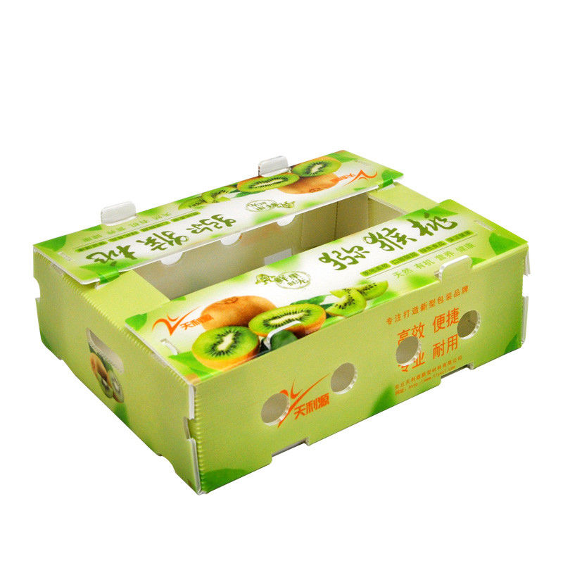 Coroplast feito sob encomenda encaixota as caixas onduladas vegetais para a pimenta vermelha