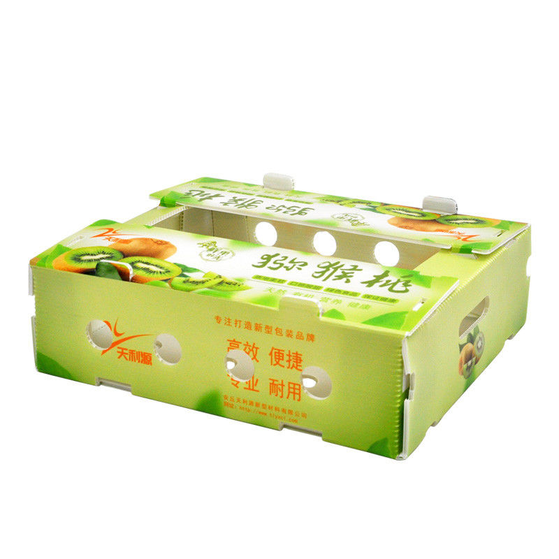 Coroplast feito sob encomenda encaixota as caixas onduladas vegetais para a pimenta vermelha
