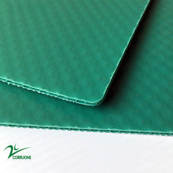 Folhas plásticas verdes do cartão 4x8 das folhas 5mm de Coroplast 4 x 8