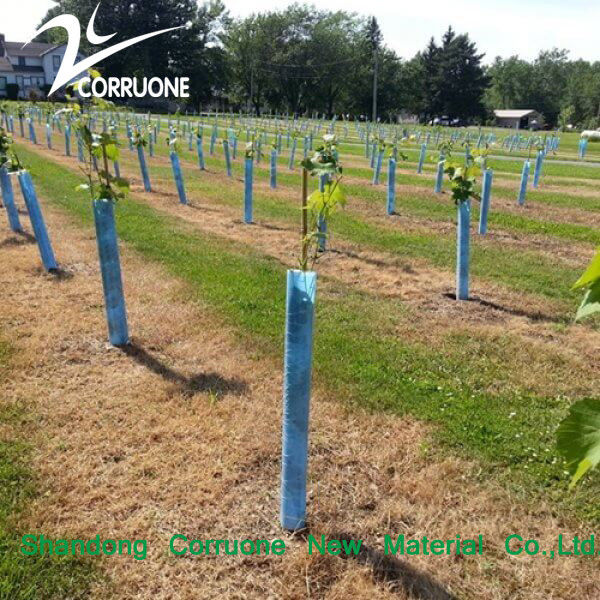 Protector de árvores de plástico corrugado de PP flexível e impermeável para árvores